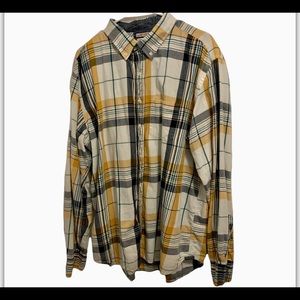 Old Navy Flannel Plaid Button Down Shirt